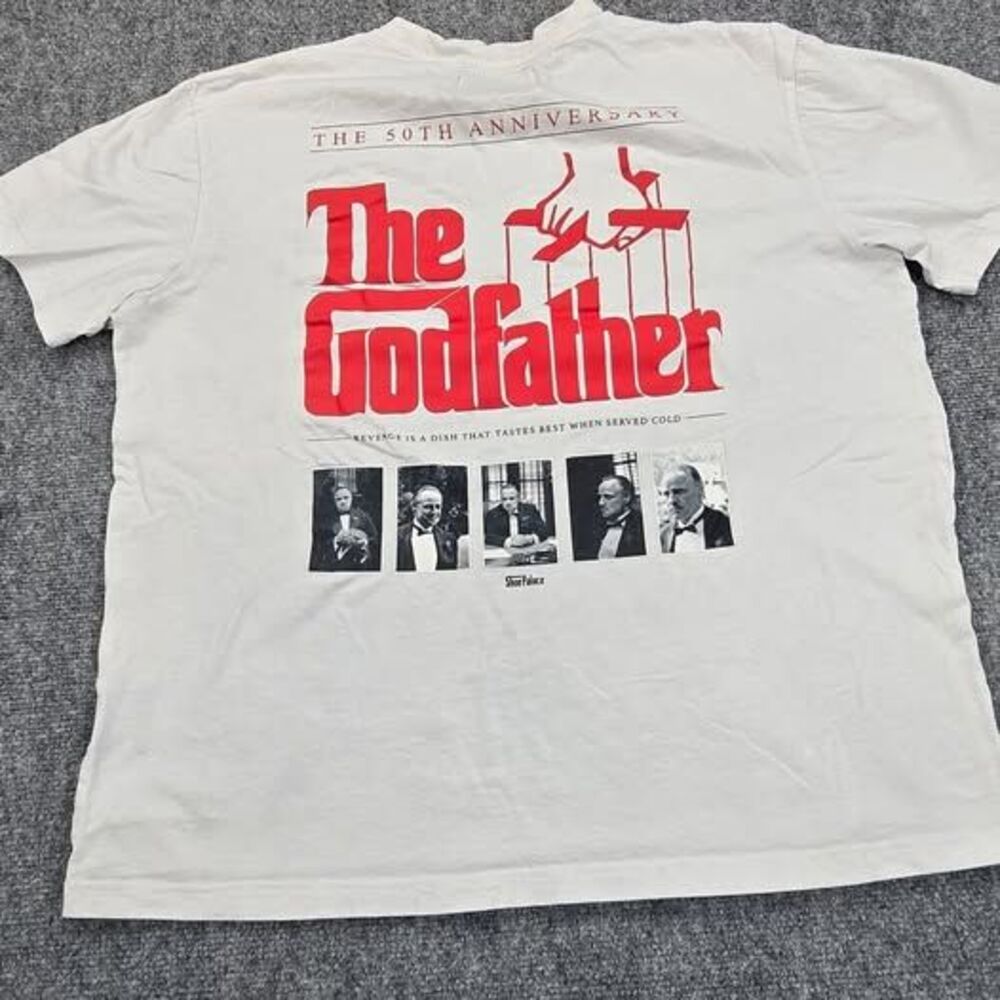 The Godfather Mens Large 50th Anniversary T Shirt White Pocket Movie Tee